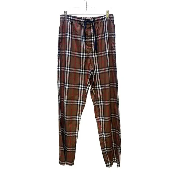 Men's Burberry Loungewear Plaid Pull On Pants M - Picture 1 of 9